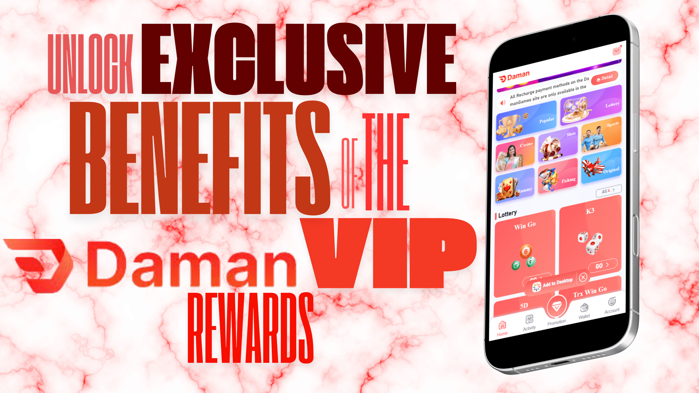 Daman Games VIP Rewards